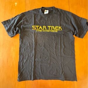 Vintage Star Trek The Magazine Black T-Shirt